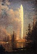 Albert Bierstadt Old Faithful painting